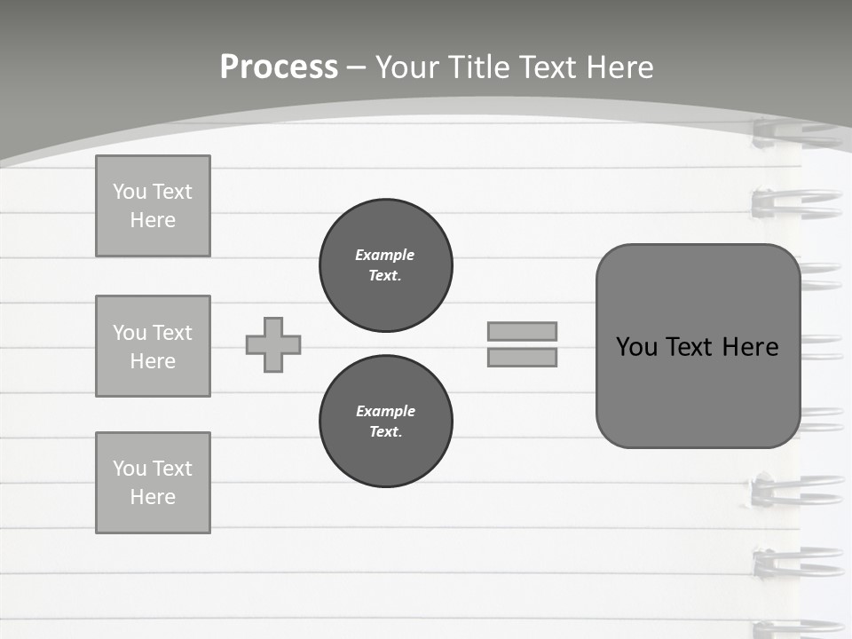 Open Lined Metal PowerPoint Template