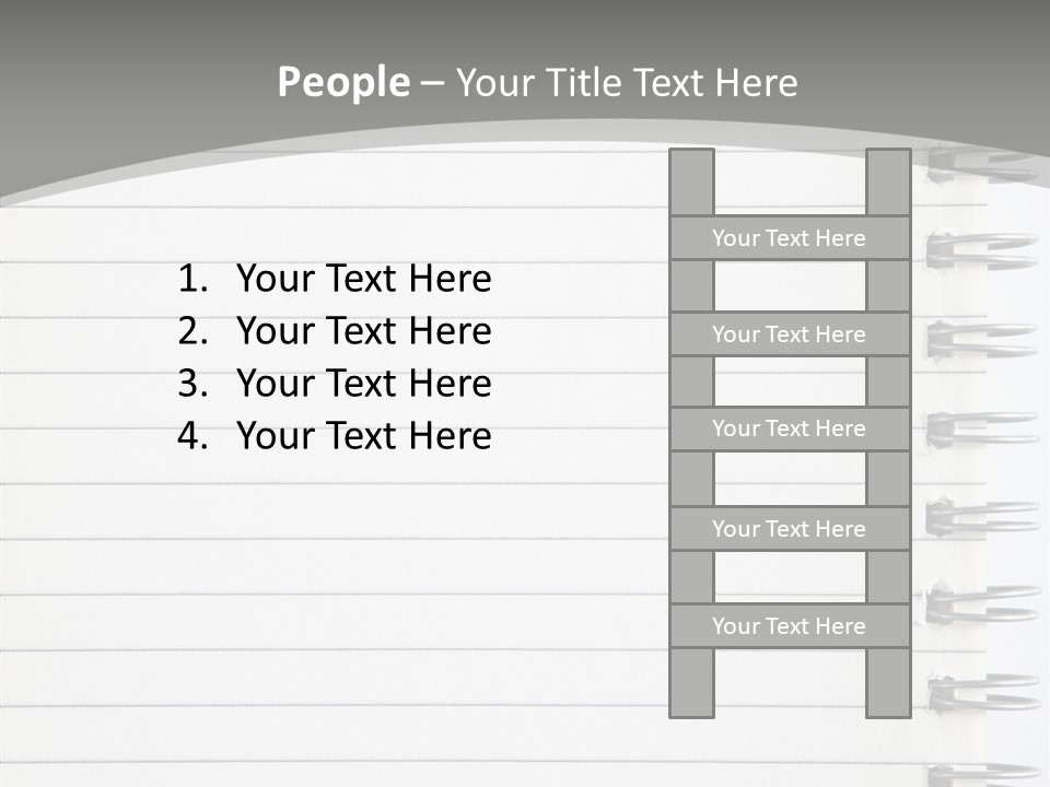 Open Lined Metal PowerPoint Template