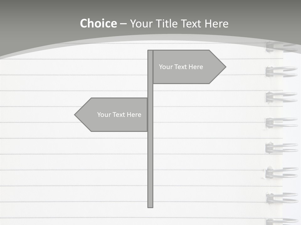 Open Lined Metal PowerPoint Template