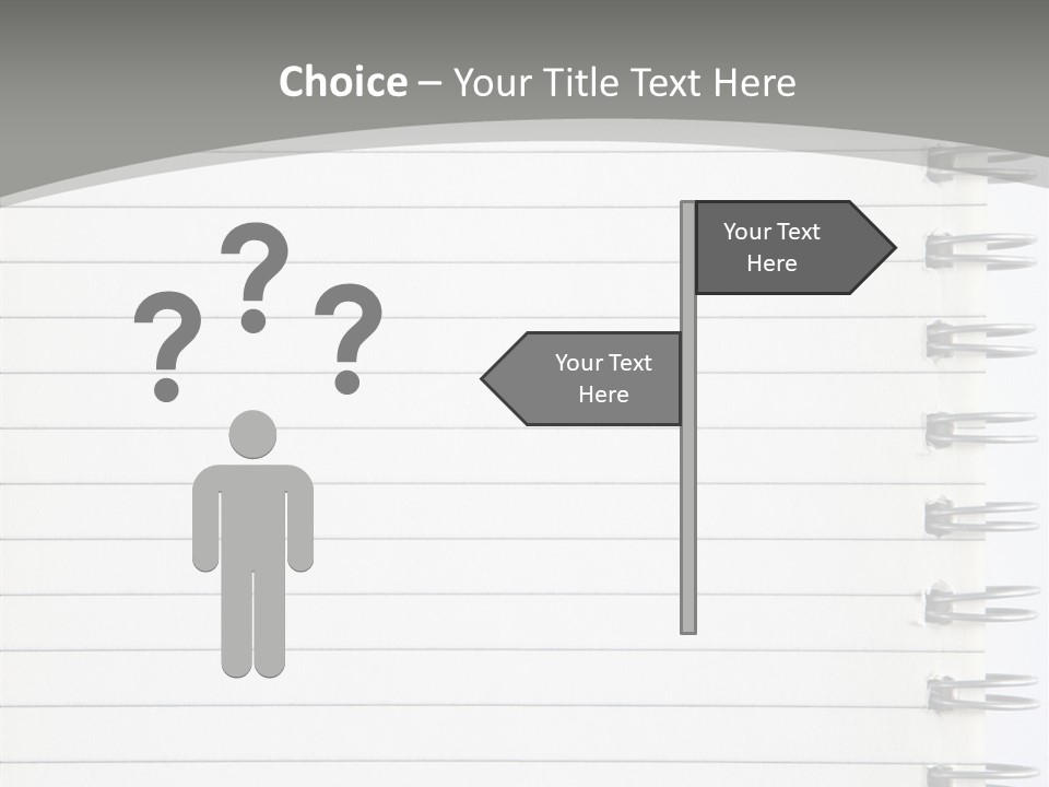 Open Lined Metal PowerPoint Template