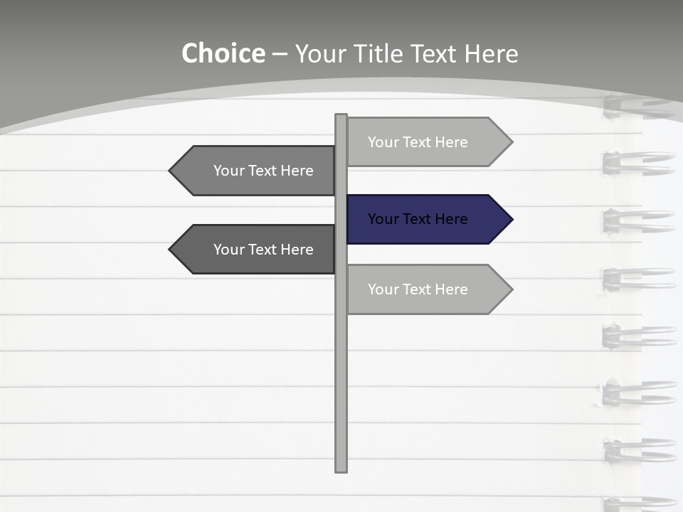 Open Lined Metal PowerPoint Template