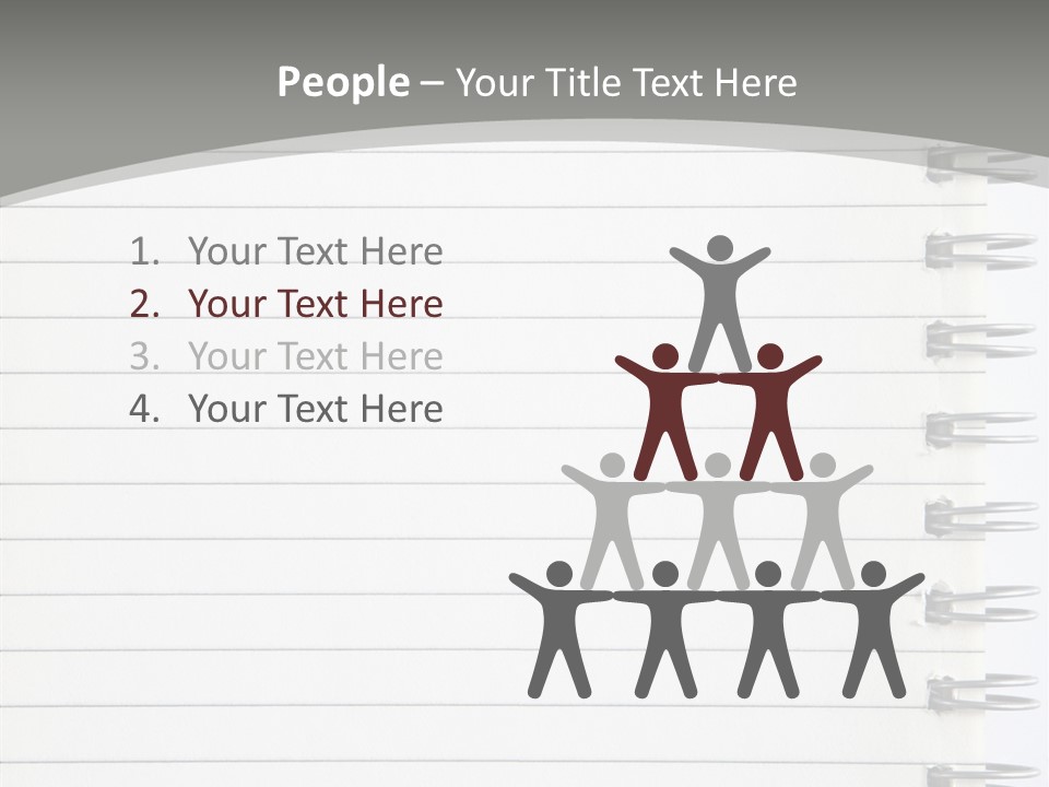Open Lined Metal PowerPoint Template