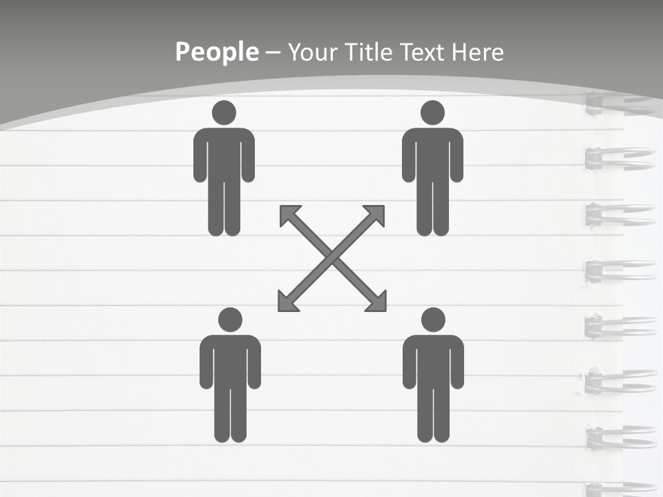 Open Lined Metal PowerPoint Template