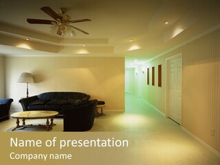 Bed House Office PowerPoint Template