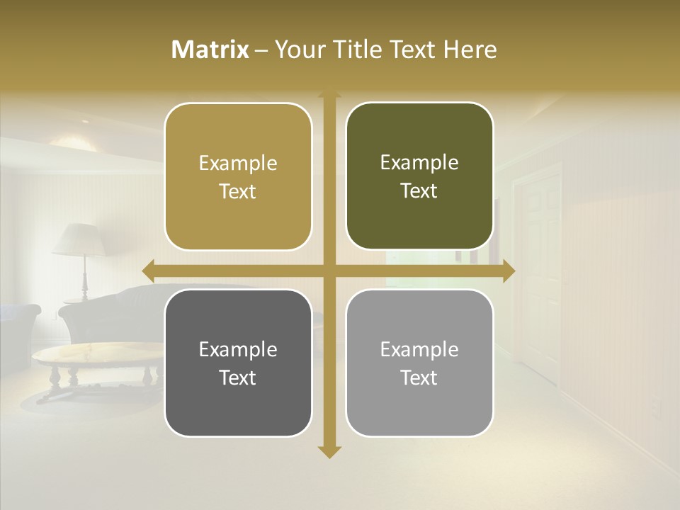 Bed House Office PowerPoint Template