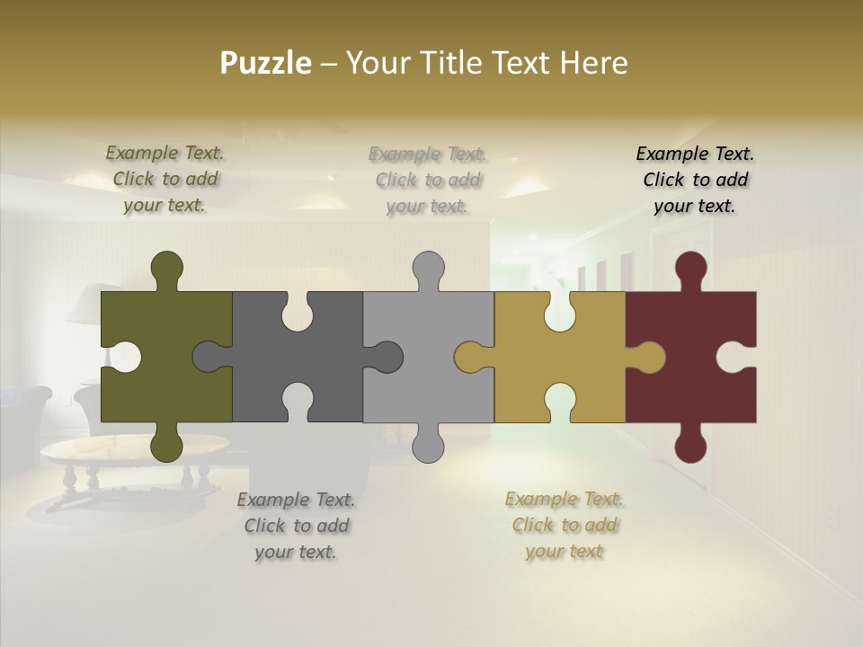 Bed House Office PowerPoint Template