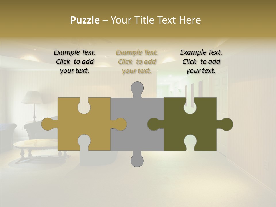 Bed House Office PowerPoint Template