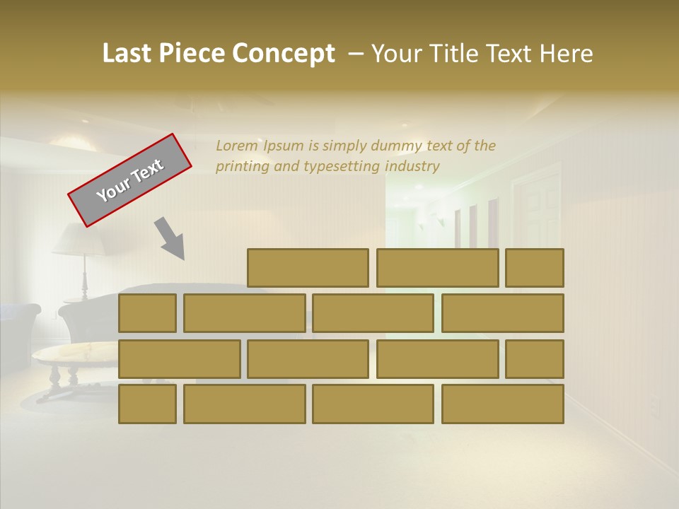 Bed House Office PowerPoint Template