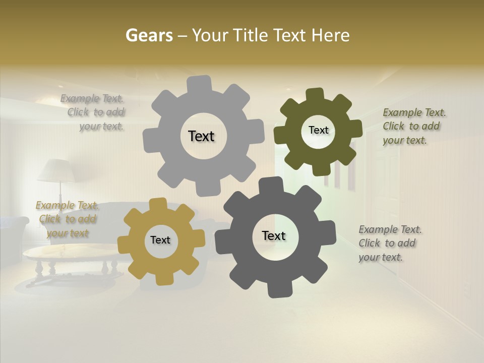 Bed House Office PowerPoint Template