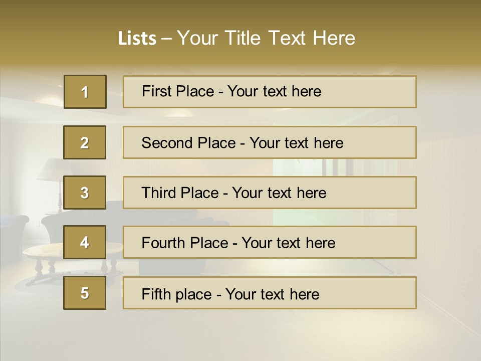 Bed House Office PowerPoint Template