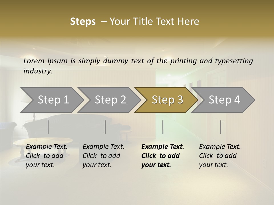 Bed House Office PowerPoint Template