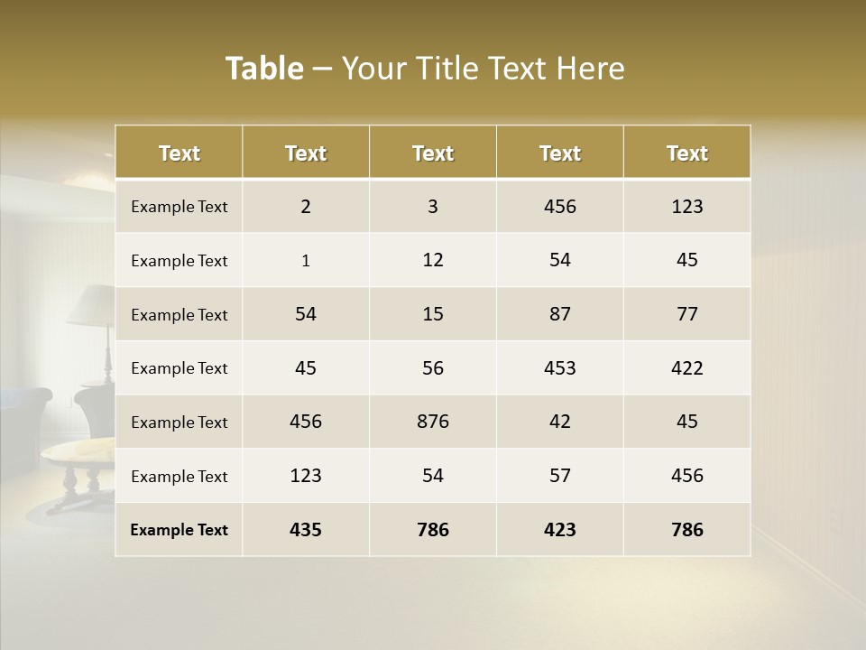 Bed House Office PowerPoint Template