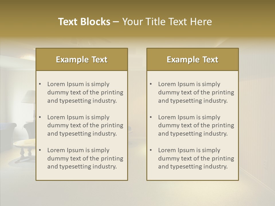 Bed House Office PowerPoint Template