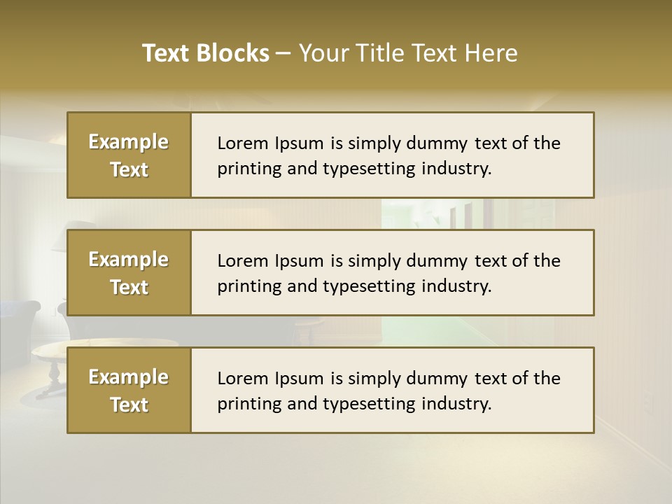 Bed House Office PowerPoint Template