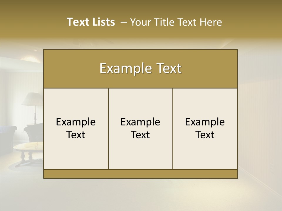 Bed House Office PowerPoint Template