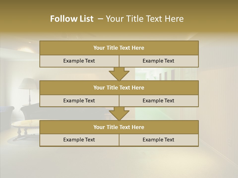 Bed House Office PowerPoint Template