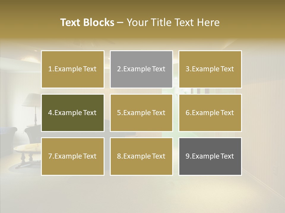 Bed House Office PowerPoint Template