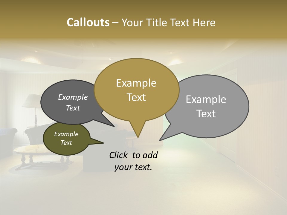 Bed House Office PowerPoint Template
