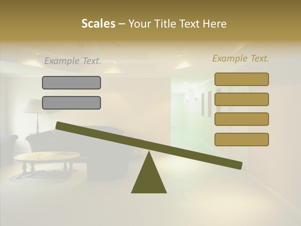 Bed House Office PowerPoint Template