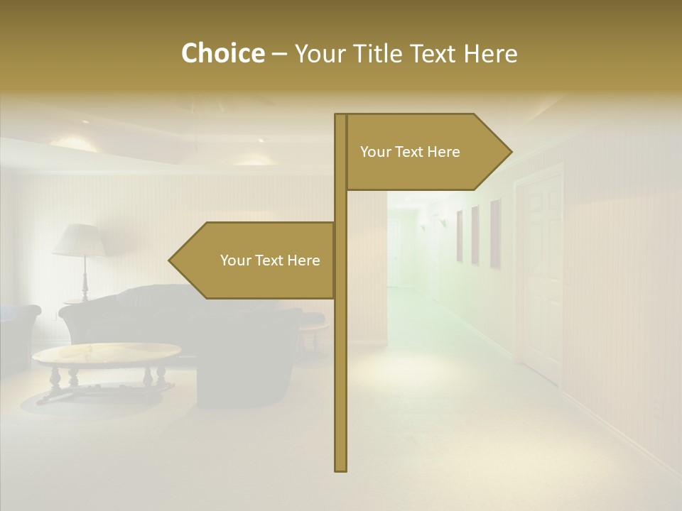 Bed House Office PowerPoint Template