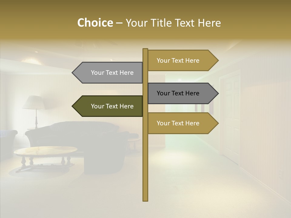 Bed House Office PowerPoint Template