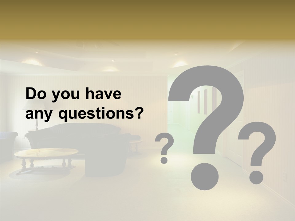 Bed House Office PowerPoint Template