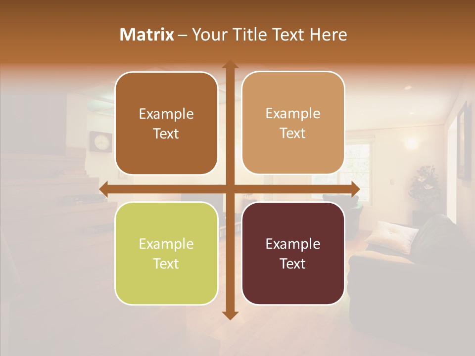 House Room Bed PowerPoint Template