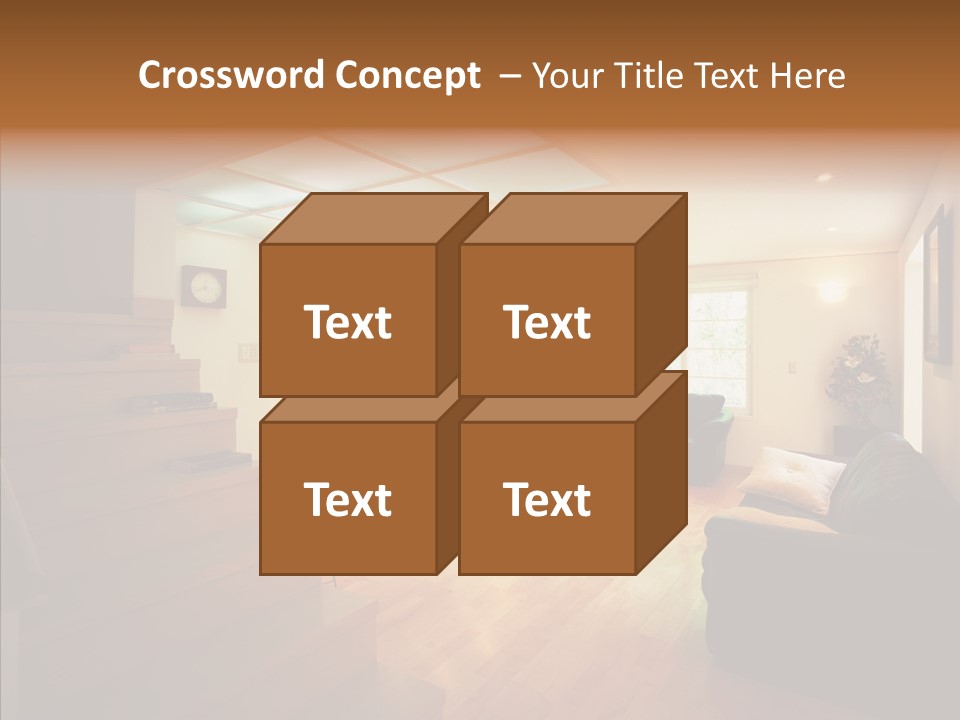 House Room Bed PowerPoint Template