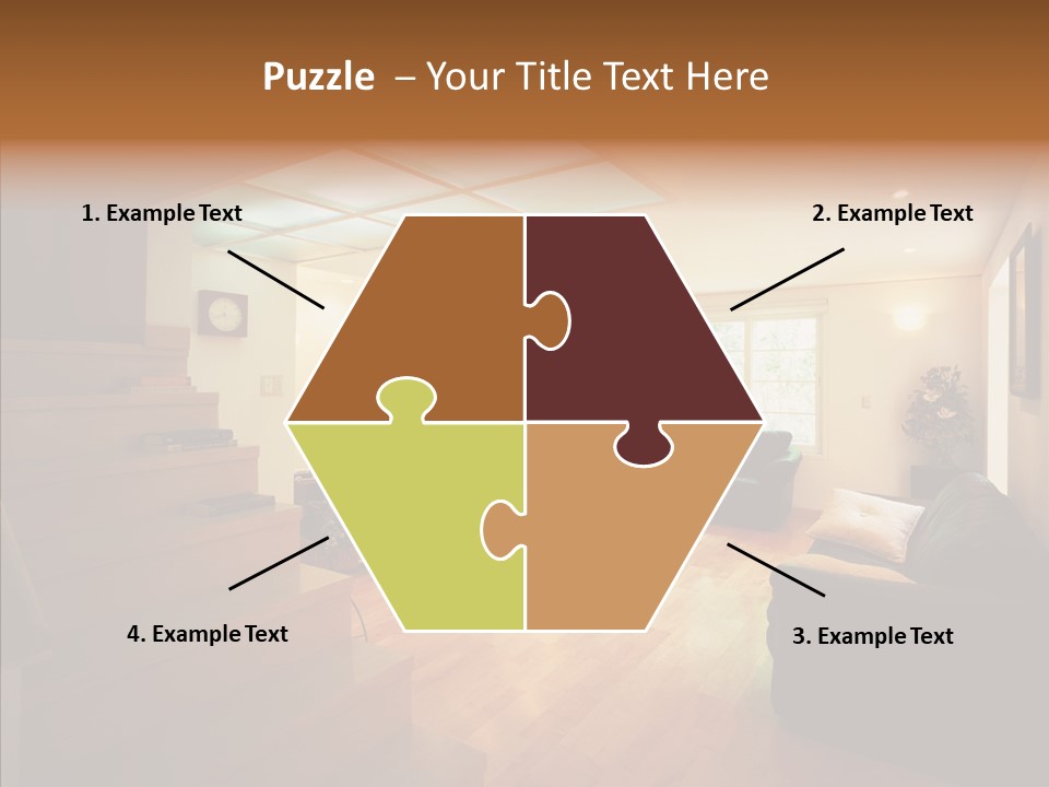 House Room Bed PowerPoint Template