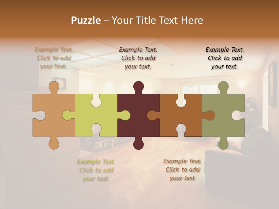 House Room Bed PowerPoint Template