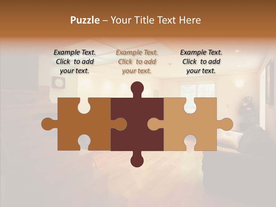 House Room Bed PowerPoint Template