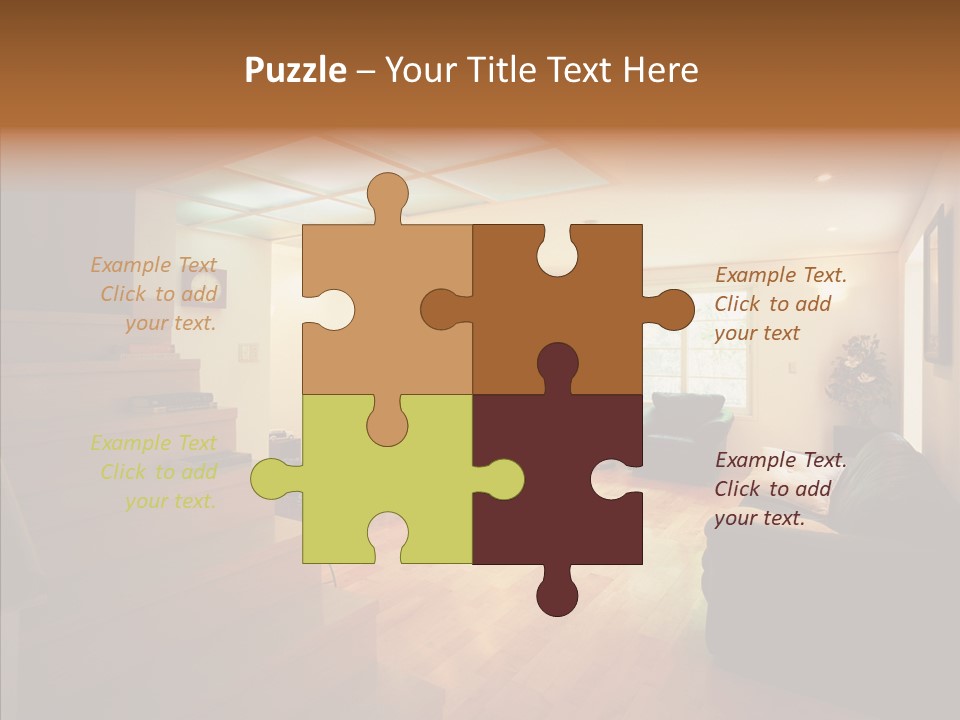 House Room Bed PowerPoint Template