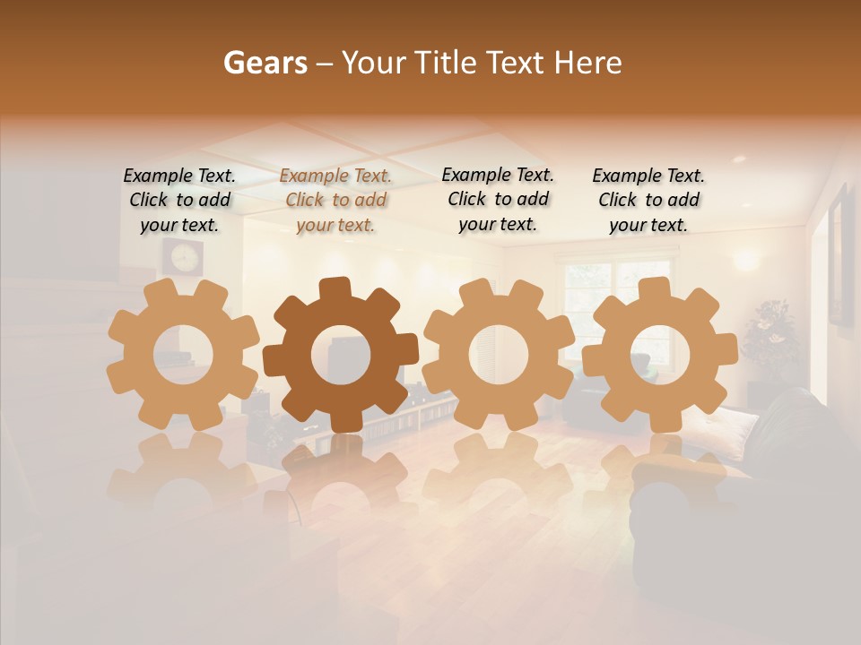 House Room Bed PowerPoint Template