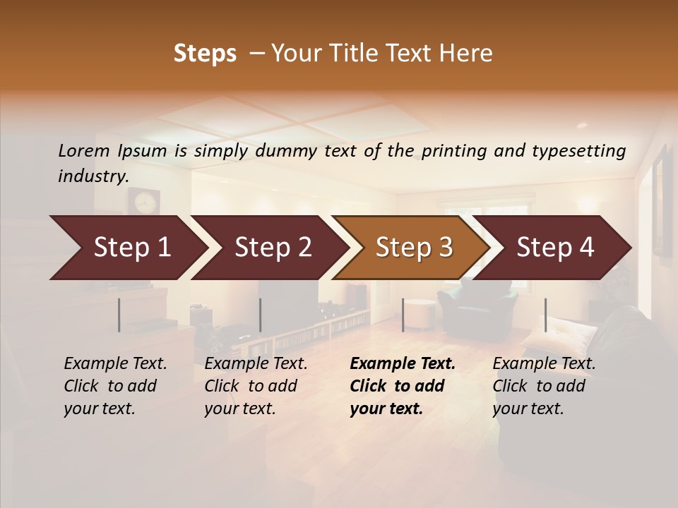 House Room Bed PowerPoint Template
