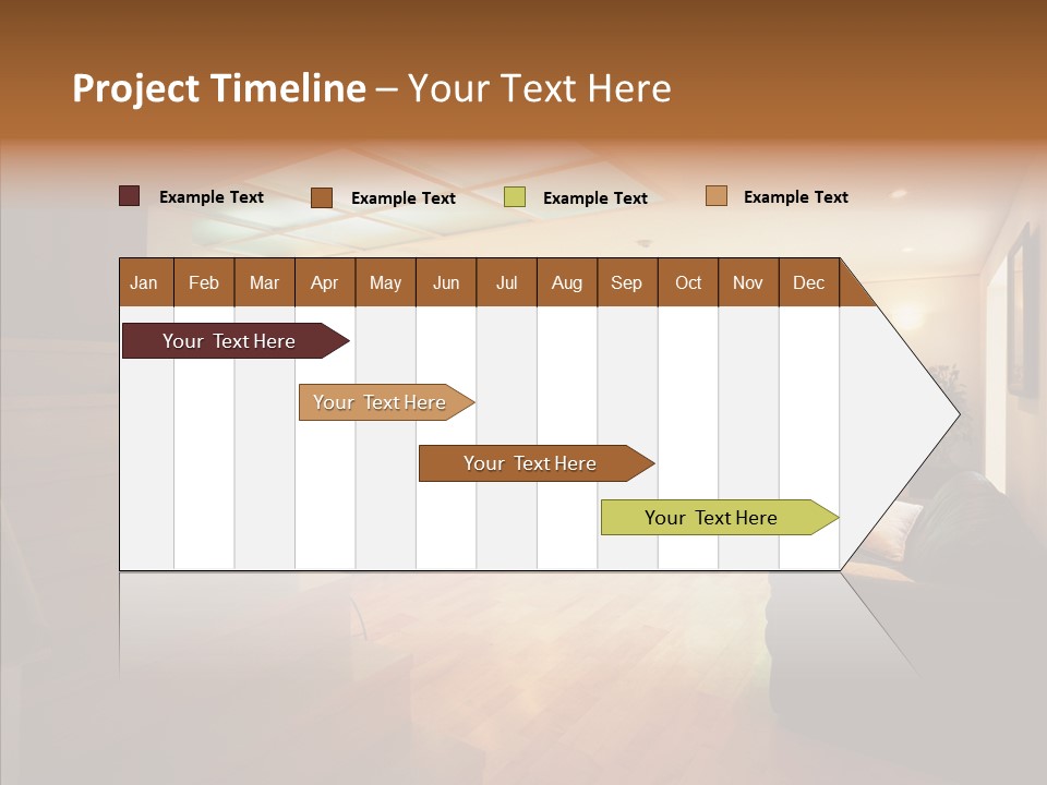 House Room Bed PowerPoint Template