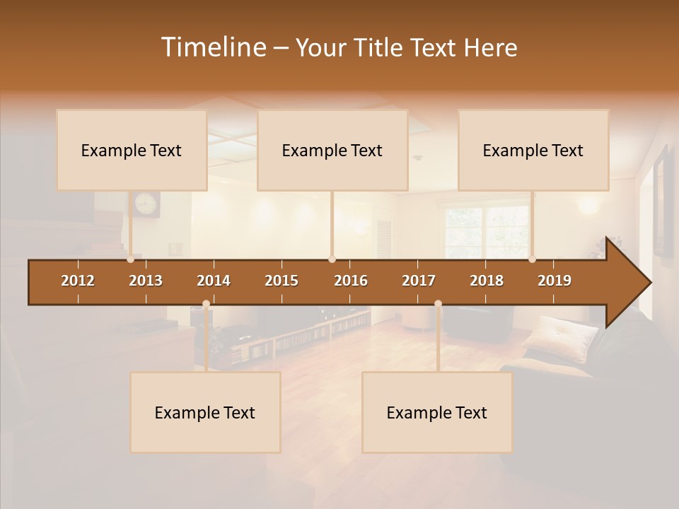 House Room Bed PowerPoint Template