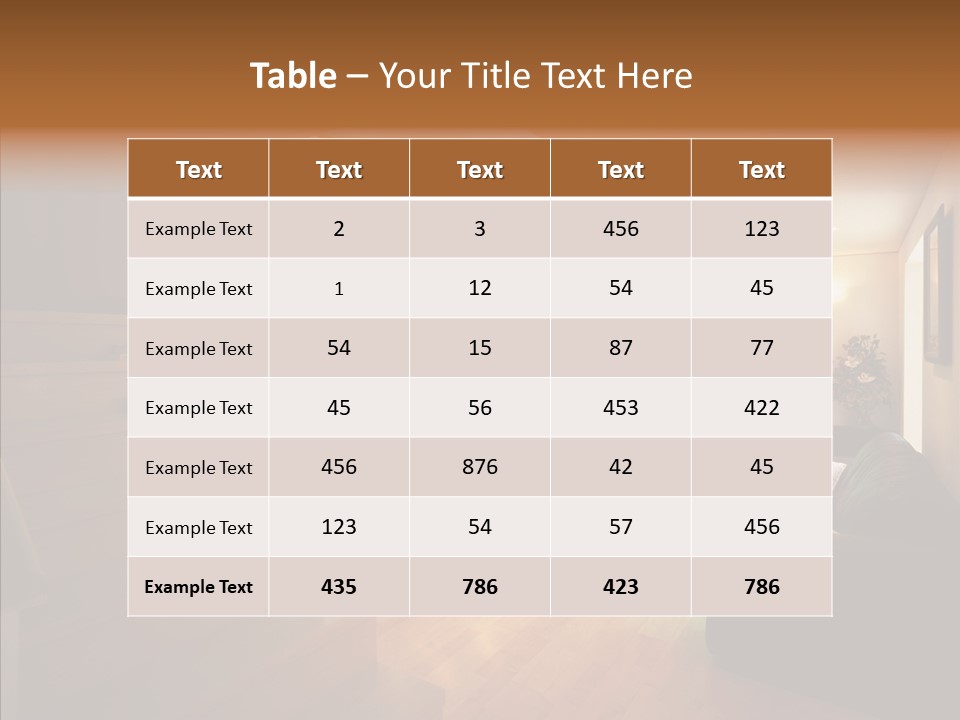 House Room Bed PowerPoint Template