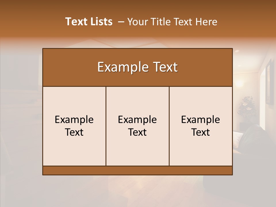 House Room Bed PowerPoint Template