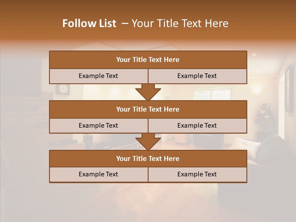 House Room Bed PowerPoint Template