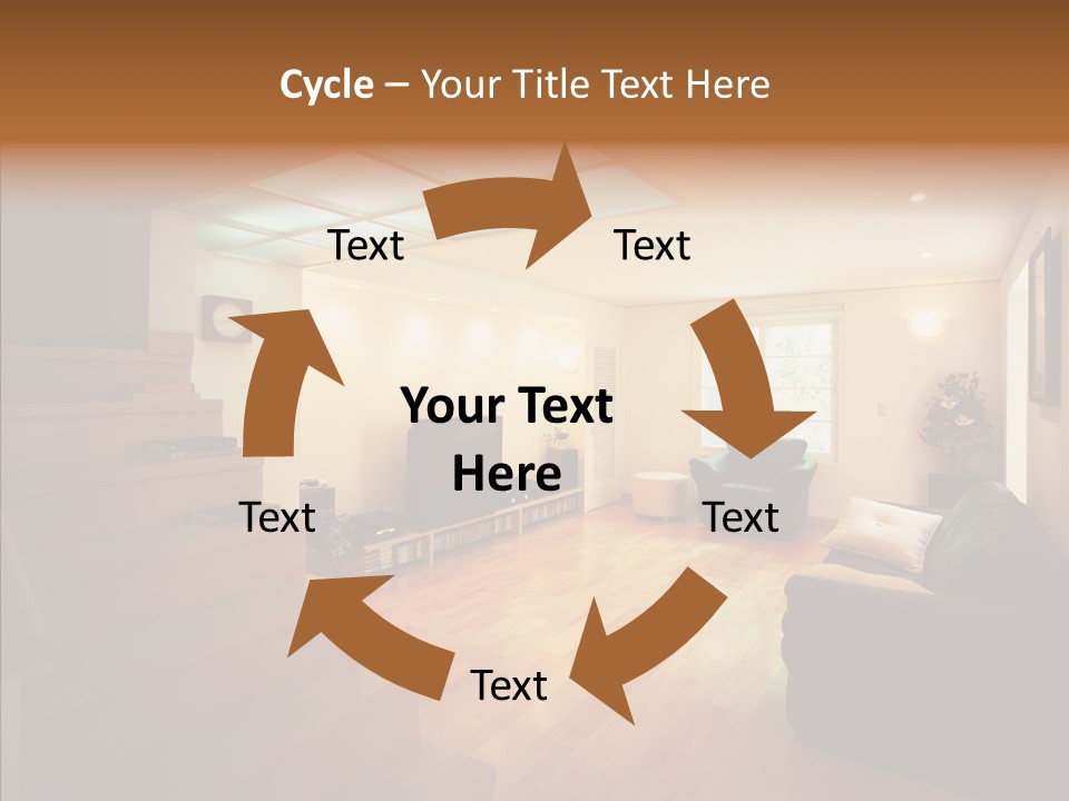 House Room Bed PowerPoint Template