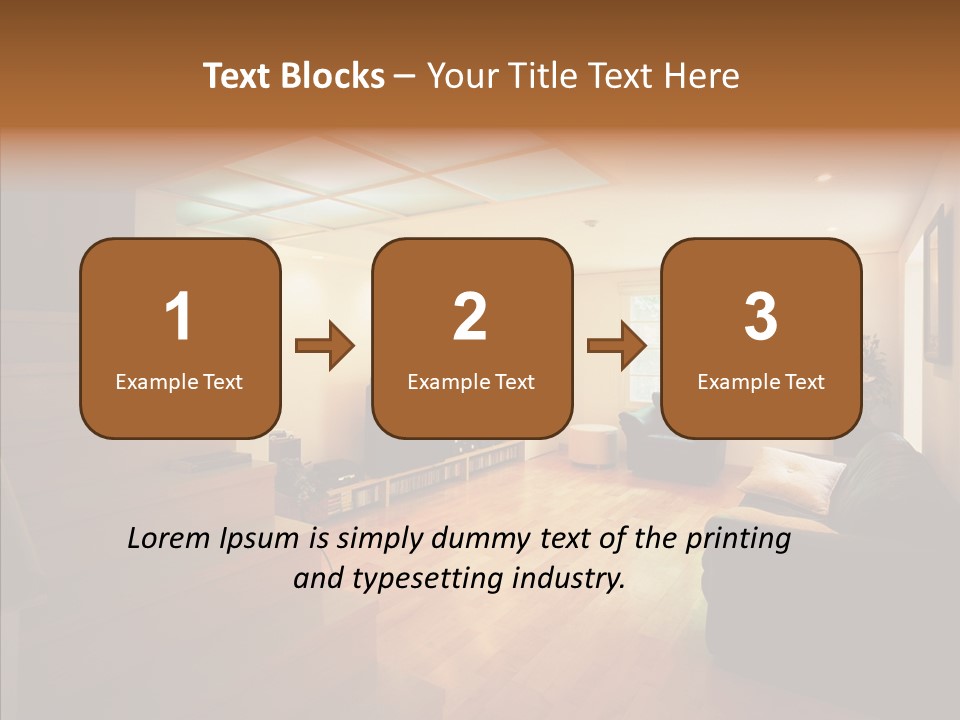 House Room Bed PowerPoint Template