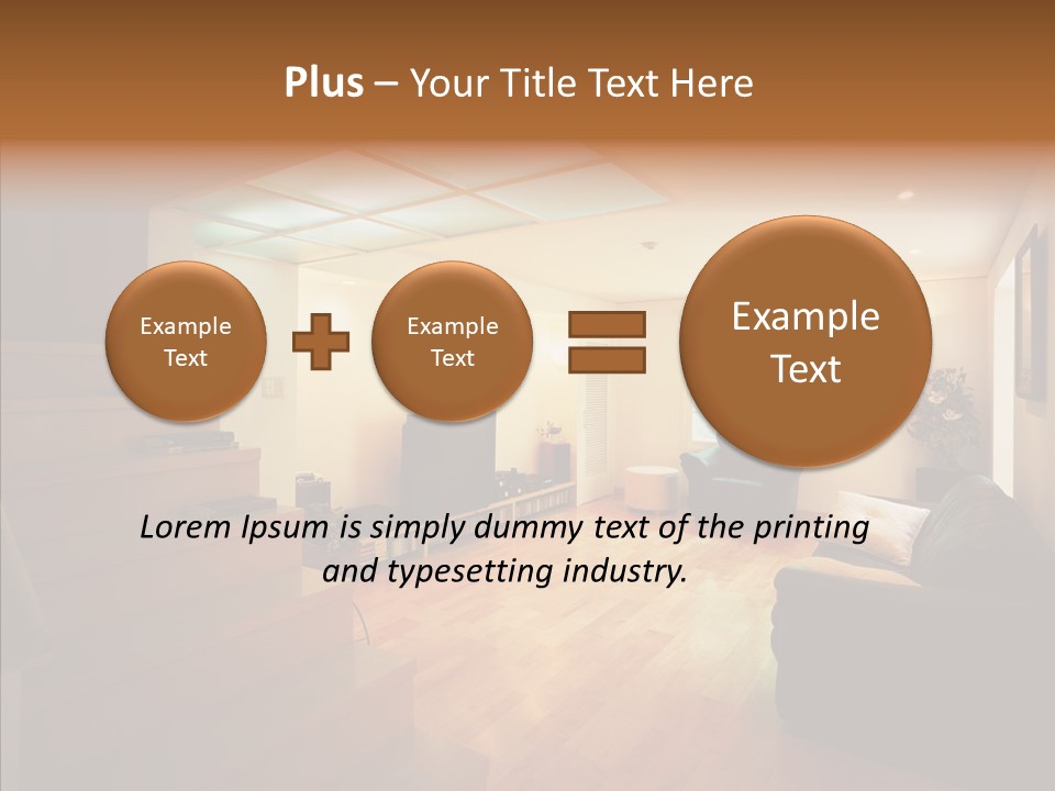 House Room Bed PowerPoint Template