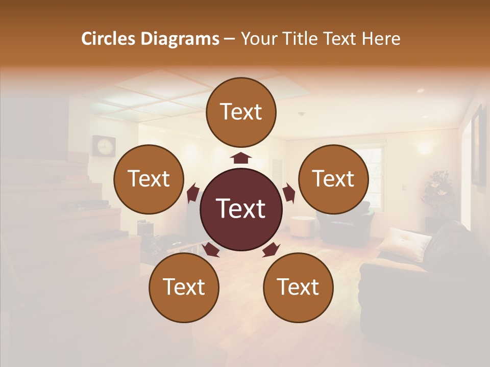 House Room Bed PowerPoint Template