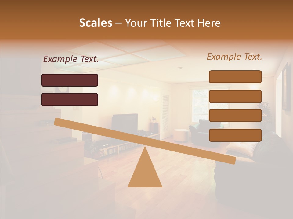 House Room Bed PowerPoint Template