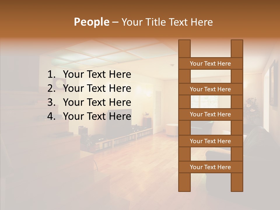 House Room Bed PowerPoint Template