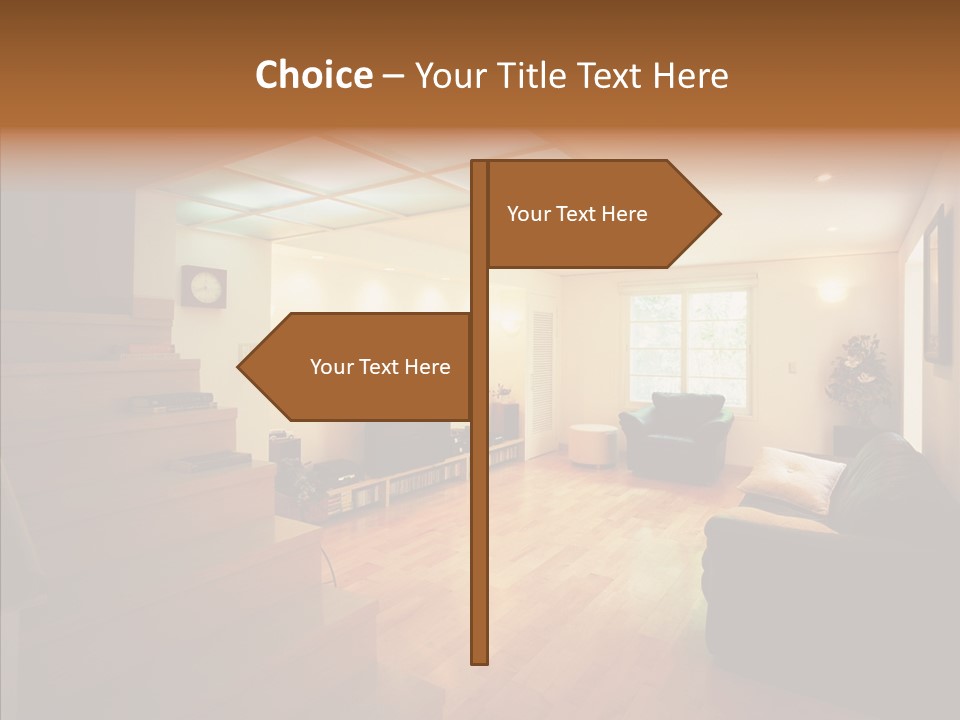 House Room Bed PowerPoint Template