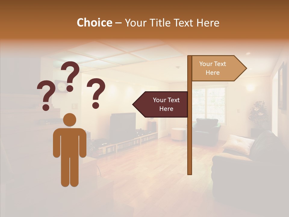 House Room Bed PowerPoint Template