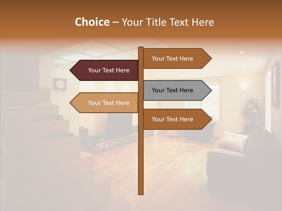 House Room Bed PowerPoint Template