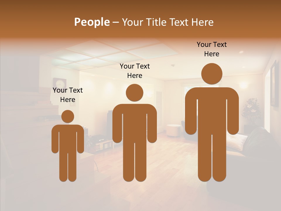 House Room Bed PowerPoint Template