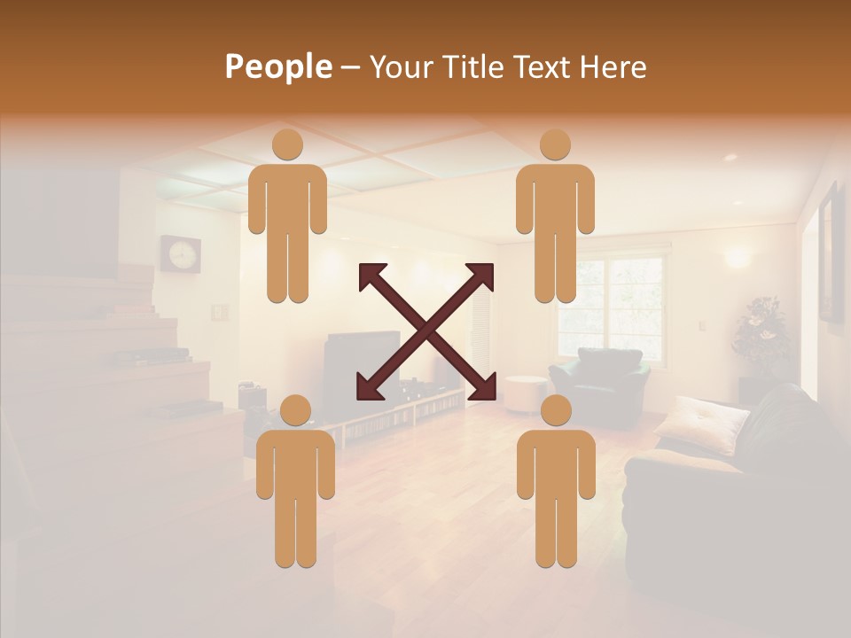 House Room Bed PowerPoint Template